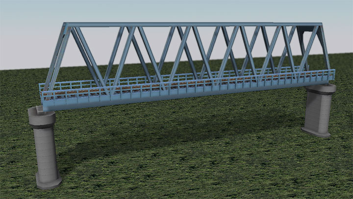 単線トラス形鉄橋