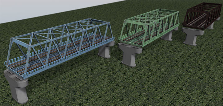 複線トラス鉄橋