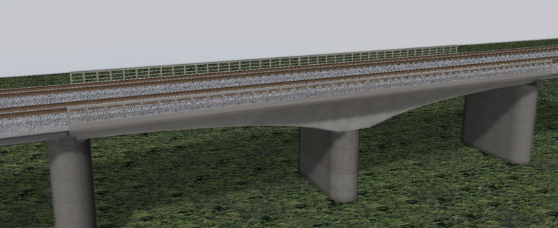 複線コンクリート橋